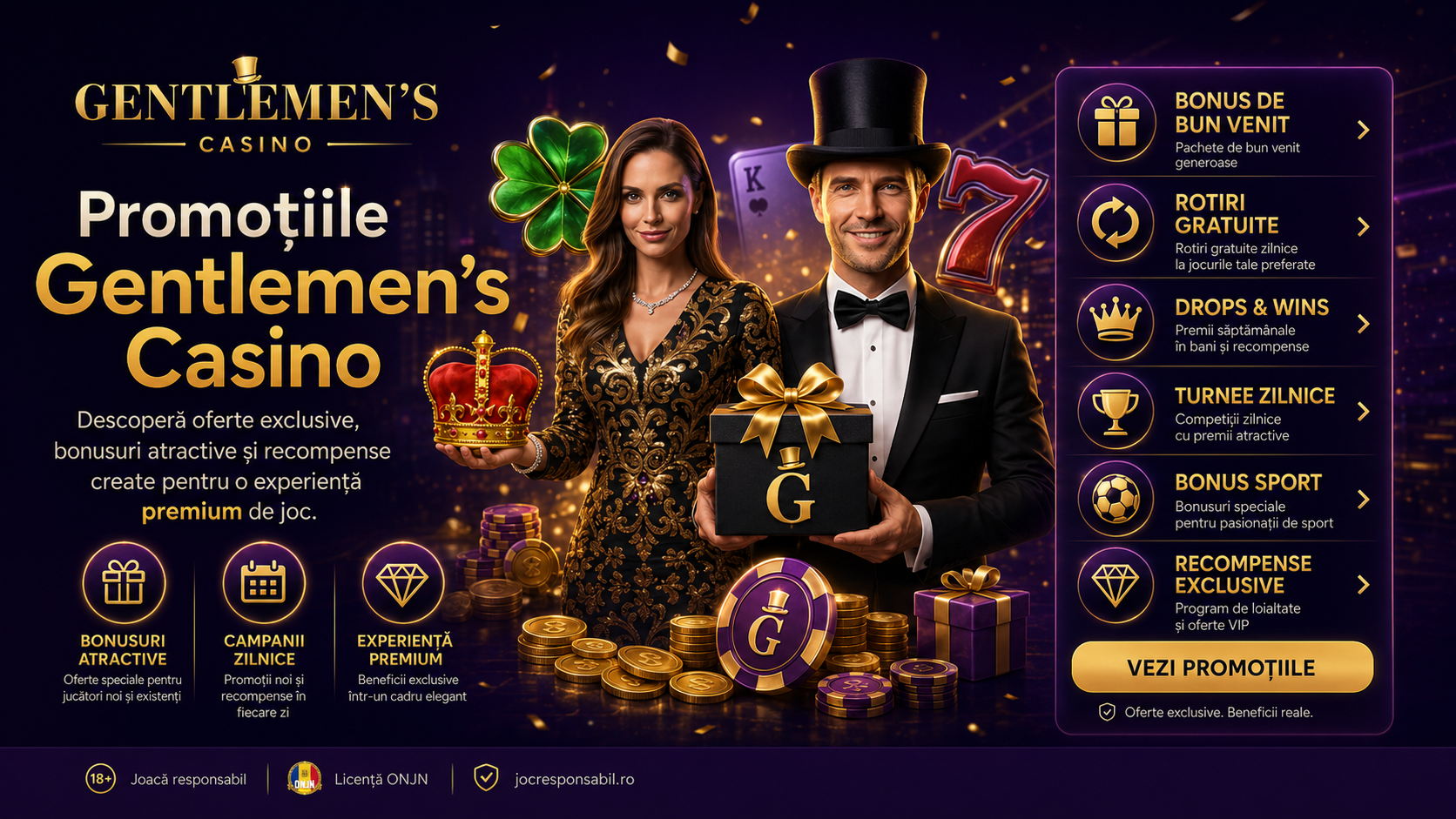 Bonusuri Gentlemen's Casino