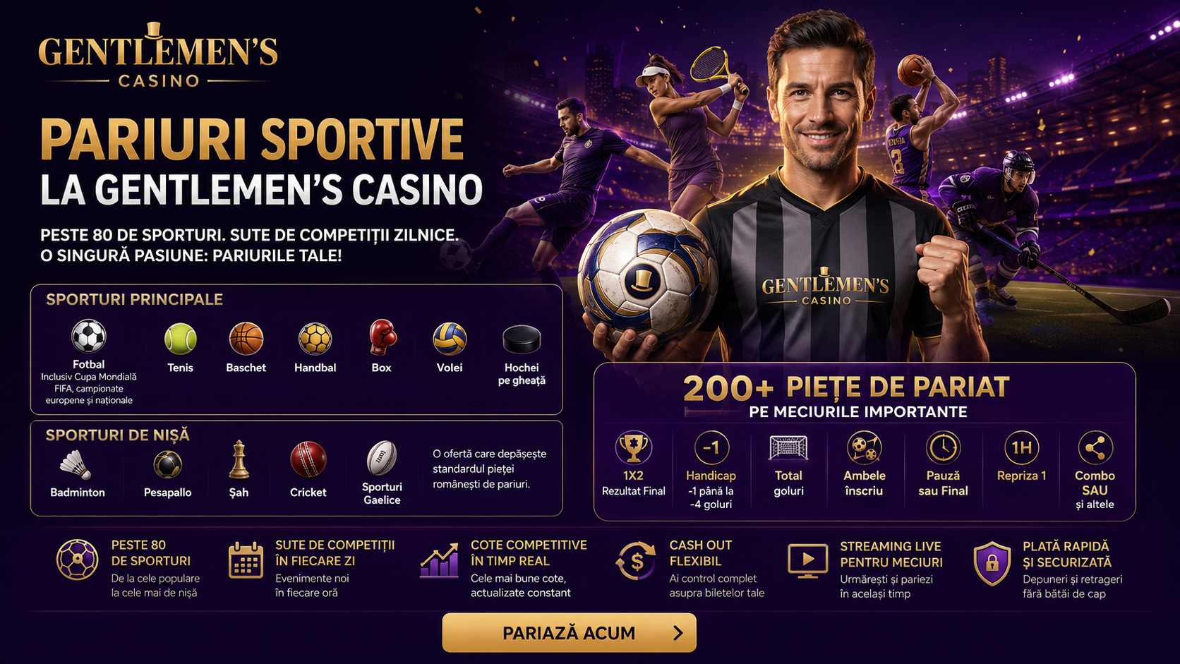 Pariuri Sportive Gentlemen's Casino